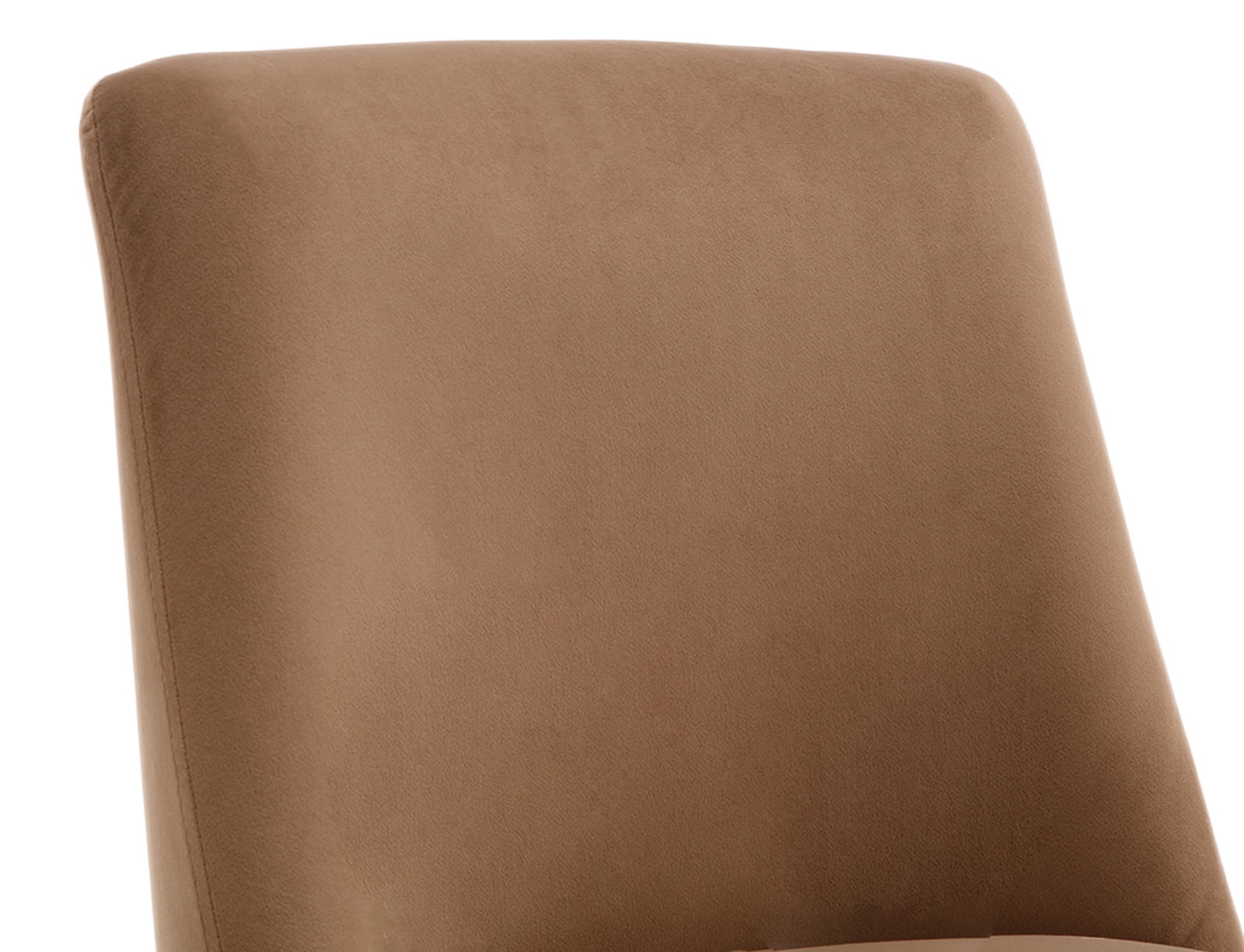Dayalane Modern Dining Chairs Set of 2, Velvet Upholstered Farmhouse Kitchen Chairs with Curved Backrest, Wooden Side Chairs for Dining Room Living Room Bedroom, Khaki