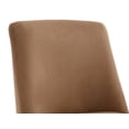 thumbnail image 4 of Dayalane Modern Dining Chairs Set of 2, Velvet Upholstered Farmhouse Kitchen Chairs with Curved Backrest, Wooden Side Chairs for Dining Room Living Room Bedroom, Khaki, 4 of 13