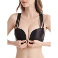 thumbnail image 1 of Women Front Closure Bra Plus Size Thin Padded No Underwire Bras, 1 of 6