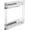 Gray, variant on Rev-A-Shelf 5322-Bcsc-5 Contemporary 6"W X 22-1/4"H Two Tier Sold Shelf Surface Pull Out