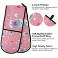 thumbnail image 2 of Yayeee Double Oven Mitt Kitchen Heat Resistant Baking 35" x7" Quilted Glove, Love Connection, 2 of 6