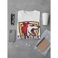 thumbnail image 3 of Wild Dogs, Grunge Red Angry Wolf T-Shirt Men -Image by Shutterstock, Male Small, 3 of 4