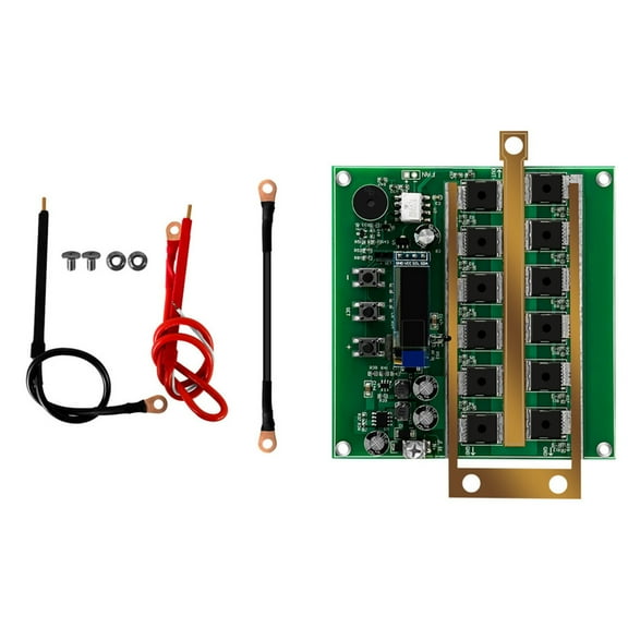 Spot Welding Machine Mini Spot Welder Module DIY PCB Circuit Board Welder Kit for 18650 Lithium Battery 3600A MAX, 99 Gears 12V