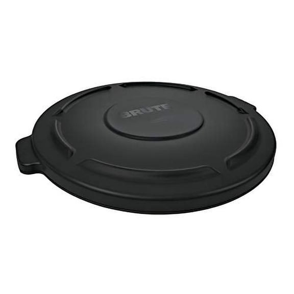 Rubbermaid Commercial Products Brute Trash Can Dome Lid Blue 32-Gallon Black Compatible with The Rubbermaid Heavy Duty 32 Gallon Garbage Bins