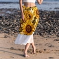 thumbnail image 6 of Sunflower Stylish Chiffon Beach Dresses with Polyester Straps - for Summer Days and Beach Skirts, 6 of 6