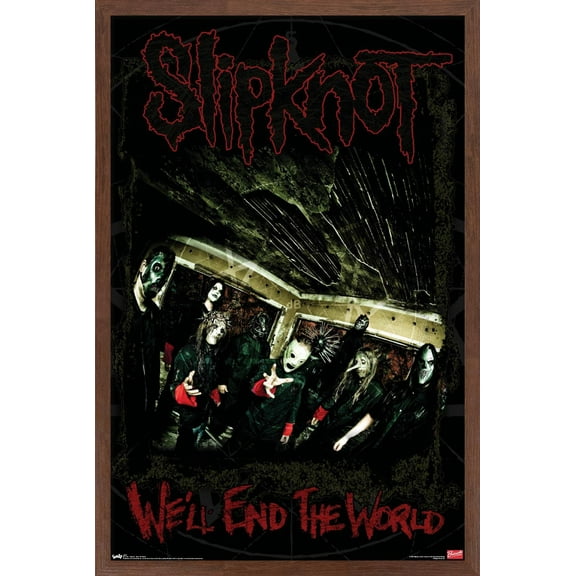 Slipknot - End The World Wall Poster, 14.725" x 22.375" Framed