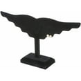 thumbnail image 2 of Plymor Black Velvet Wing Style, Ten Pair Earring Display Stand, 12.5" W x 6.5" H, 2 of 2