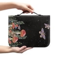 thumbnail image 2 of Xoenoiee Star Night Butterfly Mushroom Pattern Faux Leather Bible Cover for Men Women, Christian Zipper Bible Case with Handle Carrying Book Cover Study Bible Tote Bag, M, 2 of 7