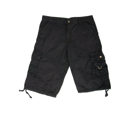 SAYFUT Men's Vintage Paratrooper Style Cotton Cargo Short  Pockets Baggy Cargo Pant (Best Pants For Short Guys)