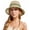 Beige-green, variant on Floppy Big Beach Straw Hats for Women Foldable Summer Wide Brim Packable Sun Hat Womens Travel Straw Fedora Hat