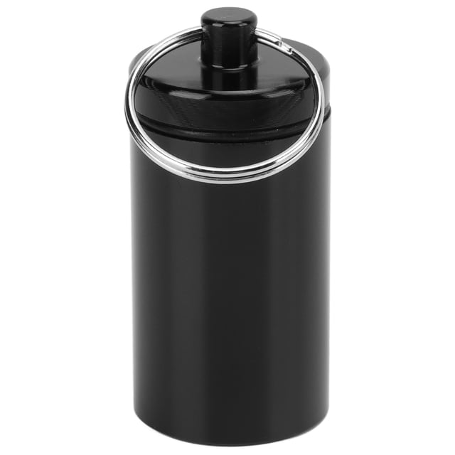 Aluminum Medicine Container,Mini Portable Keychain Medicine Mini Keychain Medicine Holder Waterproof Medicine Box Innovative Solution