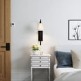 thumbnail image 2 of Brio Lighting  Danica - 1 Light Dimmable Wall Sconce Black, 2 of 5