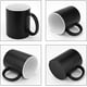 thumbnail image 4 of Taza de Cerámica Negra con Forma de Corazón Que Cambia de Color y Se Activa con La Temperatura para Bebidas Calientes Como Chocolate y Té., 4 of 6