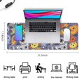 thumbnail image 5 of Long Mouse Pads for Desk,Halloween Cute Icons Collage Pattern Desk Mats on Top Of Desks, Desk Mouse Pad Extra Large with 3mm Non-Slip Base and Stitched Edge for Gaming,Office,Work,Home 31.5"x11.8", 5 of 6