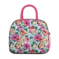 thumbnail image 2 of Lunch Bag Lunch Box for Women Reusable Insulated Lunch Cooler Bags,Large Capacity for Work Travel Picnic,Water-Resistant Pioneer Colorful Floral Lunch Tote Bag Gifts for Woman Mom Rose-red, 2 of 6