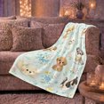 thumbnail image 6 of Whimsical Puppy Garden Cheerful Cartoon Design, Cozy Pet Portrait Pattern, Warm Flannel Blanket for Living Room and Bedroom, Dog Lovers Just Because Gift, Pet Lover Home Decor, 6 of 9