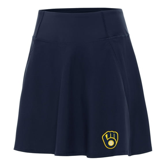 Women's Antigua Navy Milwaukee Brewers Chip Skort