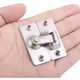 thumbnail image 3 of Cerradura de puerta de acero inoxidable en ángulo recto de 90 grados, utilizada para cercas, puertas y ventanas de madera, puertas correderas (plateada), Versalles, 3 of 5