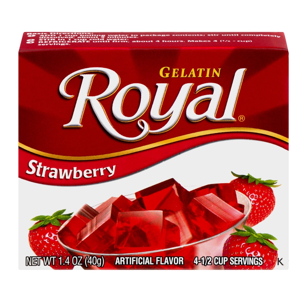 V.I.P. Royal Gelatin Strawberry, 1.4 Oz