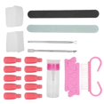 thumbnail image 1 of Cuticle Cutter Pusher Nail Files Nail Wipe Cotton Pads Nail Art Manicure Tools Set, 1 of 4
