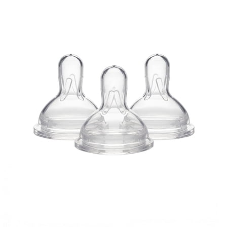 Medela Slow-Flow Wide Base Nipples (3-Pack)