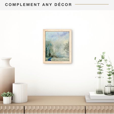 MCS Canvas Float Frames 16x20 Frame, Black Frame for Finished Canvases, Vertical & Horizontal Wall Hanging Large Frame with Adhesive for Canvas Paintings (1-Pack)