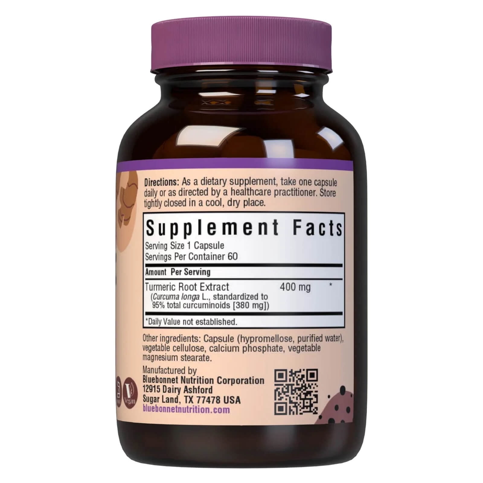 Bluebonnet Nutrition Turmeric Root Extract Supplement, 60 Count