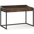 thumbnail image 1 of SIMPLIHOME Ralston SOLID WOOD and Metal Modern Industrial 48 inch Wide Home Office Desk, Writing Table, Workstation, Study Table Furniture in Rustic Natural Aged Brown, 1 of 2