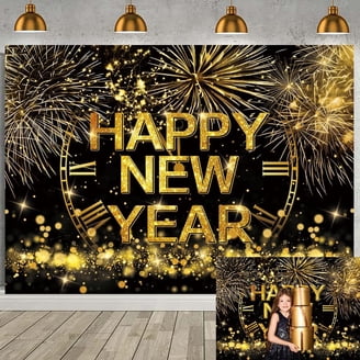 2026 Happy New Year Porch Sign with LED Lights New Years Eve Party