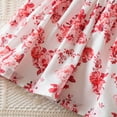 thumbnail image 6 of MEZZALL Children Girls Fly Sleeve Flowers Prints Bowknot Dresses Summer Beach Sundress Headband Suit Cute, 18-24 Months, 6 of 9