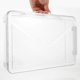thumbnail image 5 of Caja de almacenamiento transparente transparente Caja de almacenamiento para exhibición de banderas Organizador de insignias y medallas Porta certificados, 5 of 5