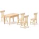 thumbnail image 4 of Mini mesa y sillas de simulación 1:12, mesa de comedor y sillas, conjunto de muebles de madera, mini muebles, modelo, accesorios de juguete Rojo Verde, 4 of 5