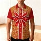 thumbnail image 1 of Blusa y camisa hawaiana de manga corta con cuello vuelto para hombre, camisa unisex informal de verano para playa, de manga corta con botones, ropa estampada divertida, blusa para hombre, 1 of 9