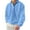 Light Blue, variant on Miluxas Men's Plaid Flannel Sweatshirt Classic golf Long Sleeve Pullover Lightweight Lapel Collar Fall Winter Top Red