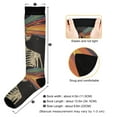 thumbnail image 3 of FORMRS Womens Knee High Socks Casual Long Thick Travel Daily Wear, 2 Pairs, Black Skeleton, 3 of 6