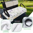 thumbnail image 5 of Golf Cart Seat Covers for 2 Seater,Purple Yellow Floral Microfiber Cart Seat Towel Blanket,Watercolor Wildflowers Botanical Absorbent Breathable Non Slip Bench Seats Protector for Golf Course 51"x31", 5 of 9
