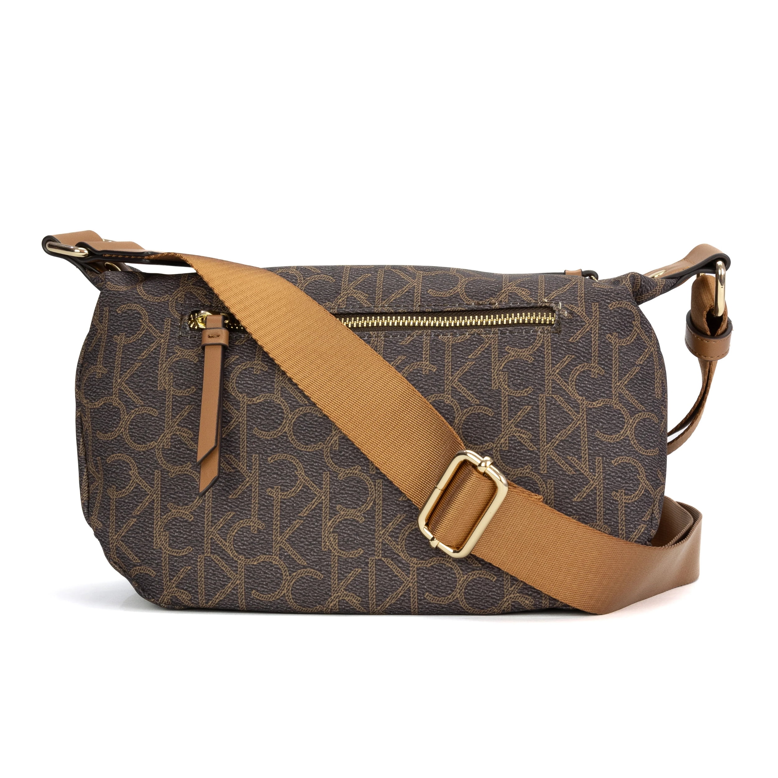 Calvin Klein Rainey Messenger Crossbody Bag Brown Walmart