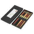 thumbnail image 2 of Chopsticks Set 5 Different Colors Natural Wood Antislip Design Feel Comfortable Chopsticks ReusablePointed Chopsticks, 2 of 9