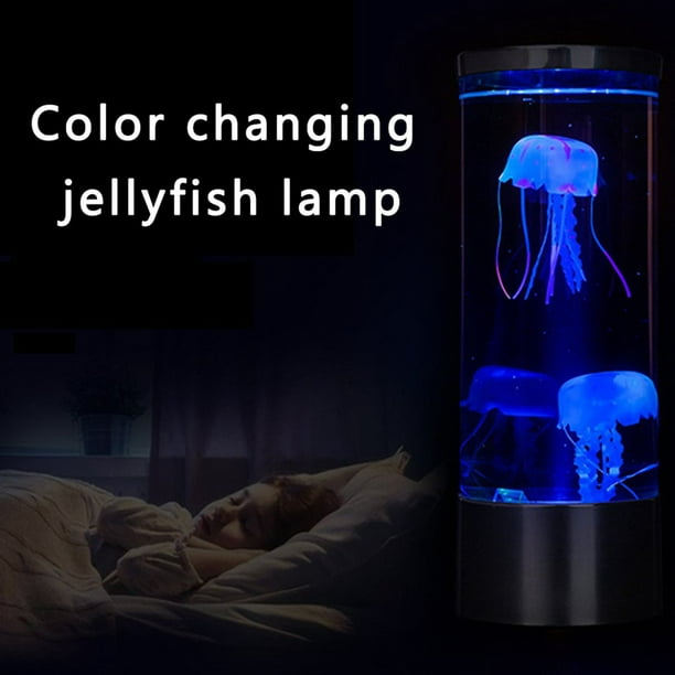 Lampe méduse moyenne LED couleur changeante décoration de la maison  veilleuse méduse Style aquarium lampe Led 