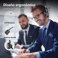 thumbnail image 3 of Auriculares De Diadema Manos Libres Bluetooth Con Micrófono Negro, 3 of 4