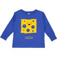 thumbnail image 3 of Inktastic Cute Kawaii Cheese Boys or Girls Long Sleeve Toddler T-Shirt, 3 of 5