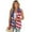 American Flag Stripe, variant on Uorisanigo American Flag Stripe Women's Jacket Vest Lightweight Sleeveless Women's Suit Vest Open Front with Pockets Waistcoat Vests Elegant Size S