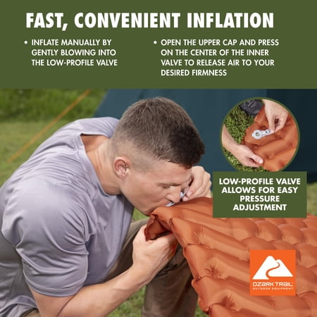 OZARK TRAIL LARGE RECTANGULAR SLEEPING AIR PAD