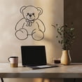 thumbnail image 6 of Violaura Teddy Bear Metal Wall Art - Easy to Install Hanging Perfect for Home, Living Room Decor (12.0" x 9.6"), 6 of 8