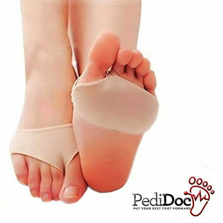 Pedidoc (TM) Metatarsal Pads Ball of Foot Cushions Foot Support Gel Sleeves for Forefoot Pain Relief and Support Prevent Calluses and Blisters Absorbs Shock For Sports and Daily Comfort (1