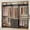 Black Oak, variant on Homieasy 39.5'' - 65.5" W Closet System with Drawers and Hanging Rods, White