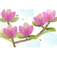 thumbnail image 2 of Kouta, Flora 14x11 Gold Ornate Wood Framed with Double Matting Museum Art Print Titled - Pink Magnolia I, 2 of 4