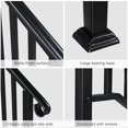 thumbnail image 6 of Ktaxon Handrail for Stairs Fits 1-5 Step Stair Railing Handrail for Outdoor Step - Black, 6 of 9