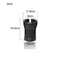 thumbnail image 2 of SENRISE Router Bit Milling Collet Reduction Sleeve Extender HSS Size 6/6.35/8mm Shank Black, 2 of 4