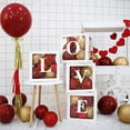 thumbnail image 1 of kurtrusly 4 Pcs LOVE Transparent Balloon Boxes Clear Cube Blocks Baby Shower Party Decoration Baptism Photoshoot Props Decoration Gift Box, 1 of 8